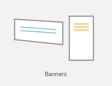 Banner printing icon