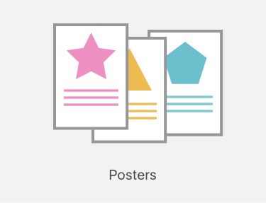 Poster printing icon