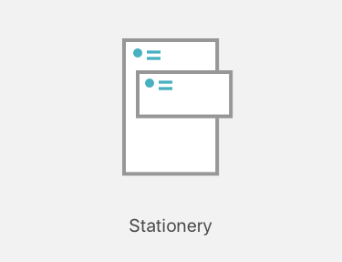 Stationery printing icon