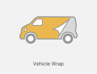 Vehicle wrap printing icon